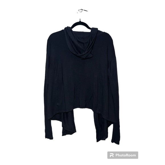 Athleta Black Waterfall Cardigan Sweater Size M - Picture 2 of 6